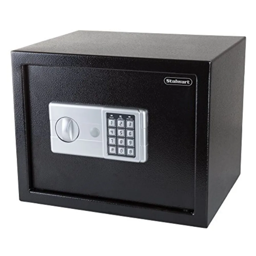Digital Safe - Compact Steel Money Security Box for Home Office Use, Black, Electronic Keypad with 2 Manual Override Keys, Heav
Digital Safe - Compact Steel Money Security Box for Home Office Use, Black, Electronic Keypad with 2 Manual Override Keys, Heav
