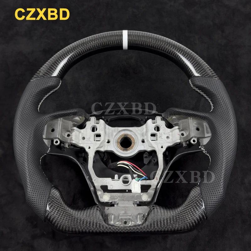 Для Lexus LC500 глянцевый черный руль из настоящего углеродного волокна спортивное колесо высокого качества из кожи в индивидуальном стиле
Для Lexus LC500 глянцевый черный руль из настоящего углеродного волокна спортивное колесо высокого качества из кожи в индивидуальном стиле