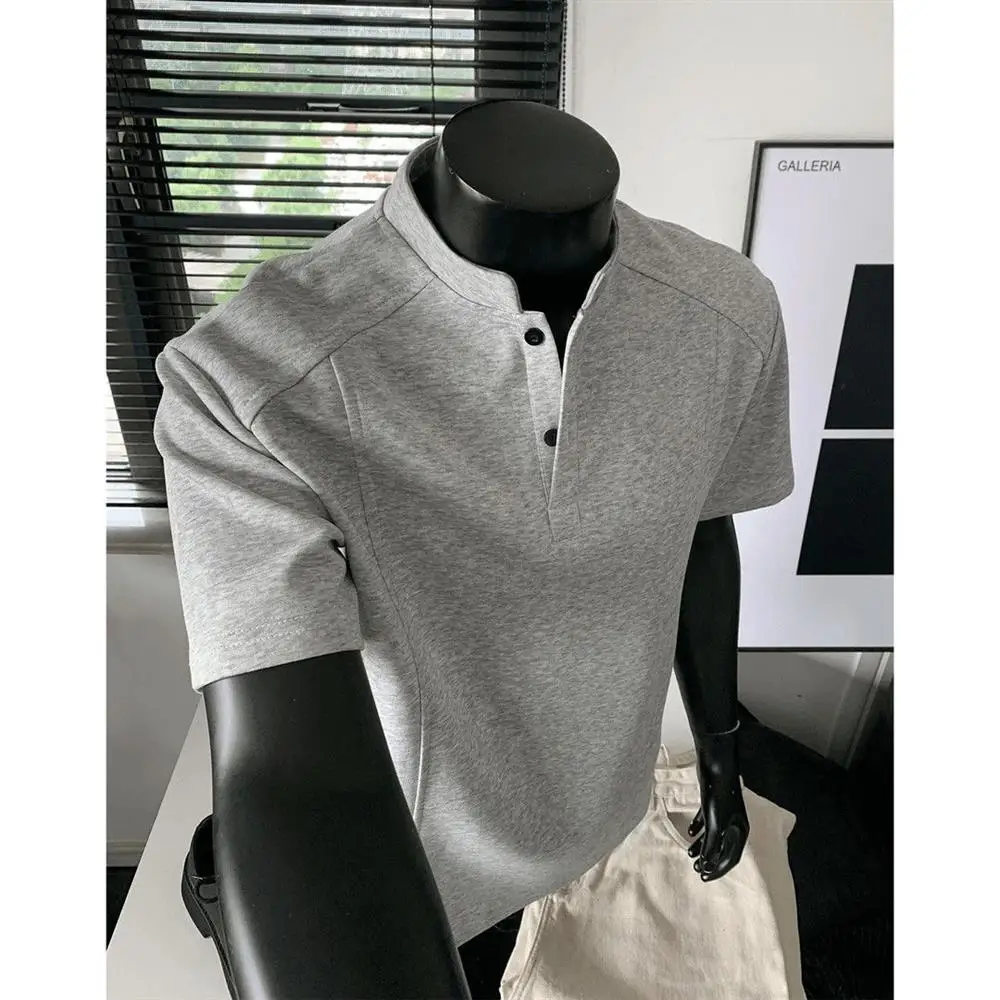 American Retro Henry Collar Shirt Men's Short Sleeve Workwear Slim Fit Short Length Top Polyester Loose Fit Youth Summer...
American Retro Henry Collar Shirt Men's Short Sleeve Workwear Slim Fit Short Length Top Polyester Loose Fit Youth Summer...