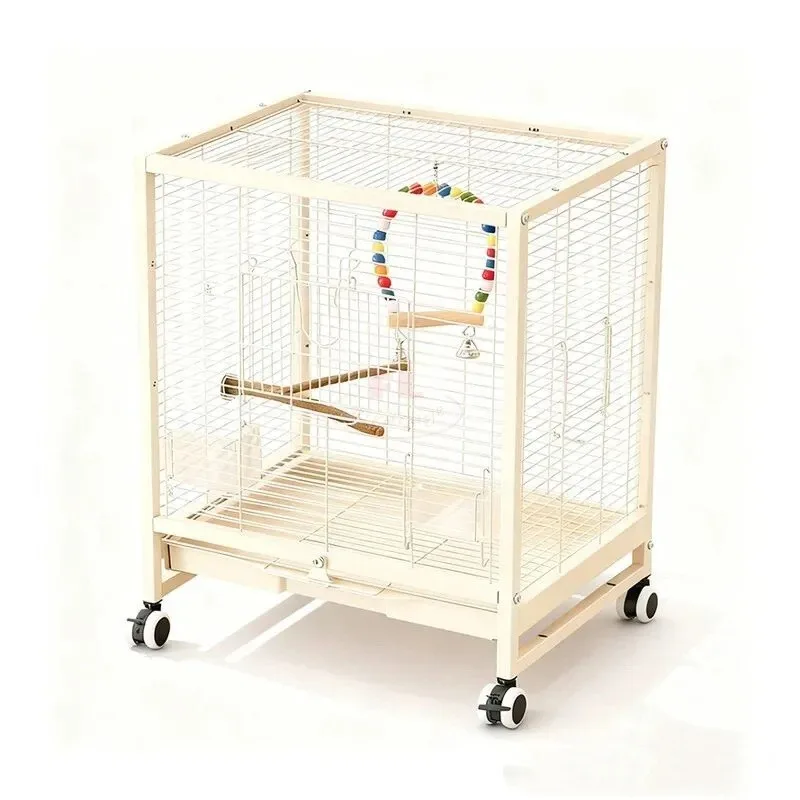 Factory export durable large space metal bird cage plastic tray iron frame suitable for tiger skin breeding villa
Factory export durable large space metal bird cage plastic tray iron frame suitable for tiger skin breeding villa