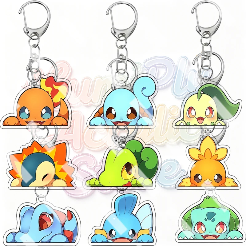 Q Version Anime Bulbasaur Charmander Squirtle Torchic Acrylic Keychain Cartoon Cute Backpack Pendant Accessory Decoration Gifts
Q Version Anime Bulbasaur Charmander Squirtle Torchic Acrylic Keychain Cartoon Cute Backpack Pendant Accessory Decoration Gifts