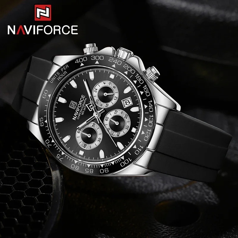 NAVIFORCE лучший бренд мужские деловые часы роскошные классические кварцевые наручные часы хронограф силиконовый ремешок водонепроницаемые часы для мужчин
NAVIFORCE лучший бренд мужские деловые часы роскошные классические кварцевые наручные часы хронограф силиконовый ремешок водонепроницаемые часы для мужчин