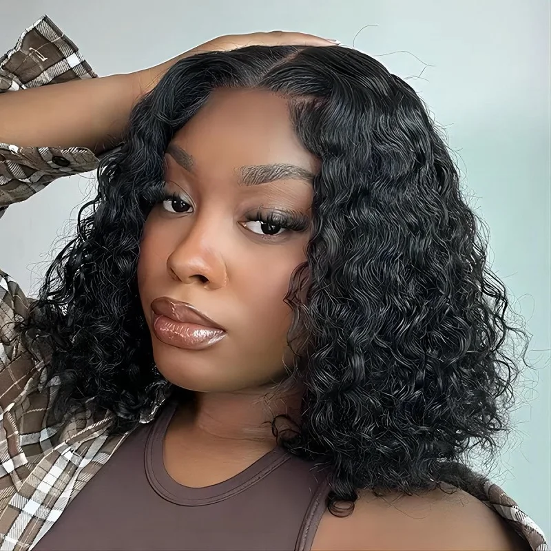 4x4 Closure Lace Wig 200% Density Bob Wig Human Hair Pre Plucked Short Bob Wigs for Black Women 100% Real Human Hair Curly Wig
4x4 Closure Lace Wig 200% Density Bob Wig Human Hair Pre Plucked Short Bob Wigs for Black Women 100% Real Human Hair Curly Wig
