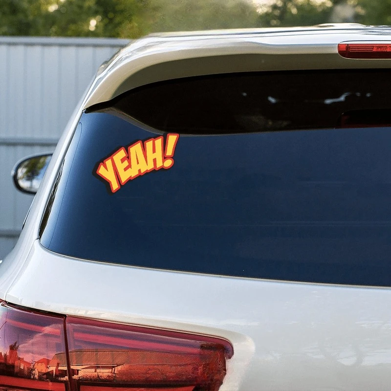 Yeah! Creative yellow strip text car sticker for decorating rear windows, body and other car decoration decals
Yeah! Creative yellow strip text car sticker for decorating rear windows, body and other car decoration decals
