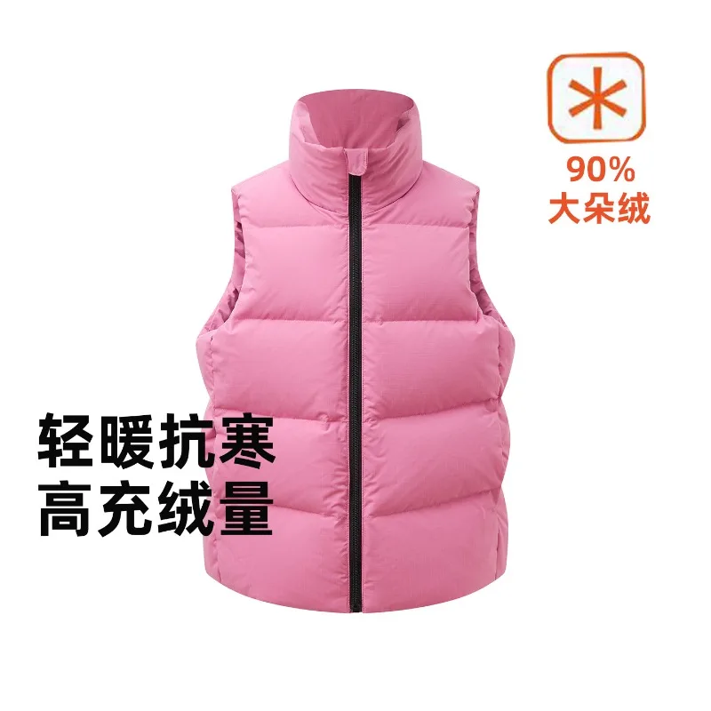 Теплый пуховый жилет для мужчин и женщин, с воротником-стойкой, легкий, модель для родителей и детей, 90% пух, утолщенный, сохраняет тепло, аксессуары
Теплый пуховый жилет для мужчин и женщин, с воротником-стойкой, легкий, модель для родителей и детей, 90% пух, утолщенный, сохраняет тепло, аксессуары