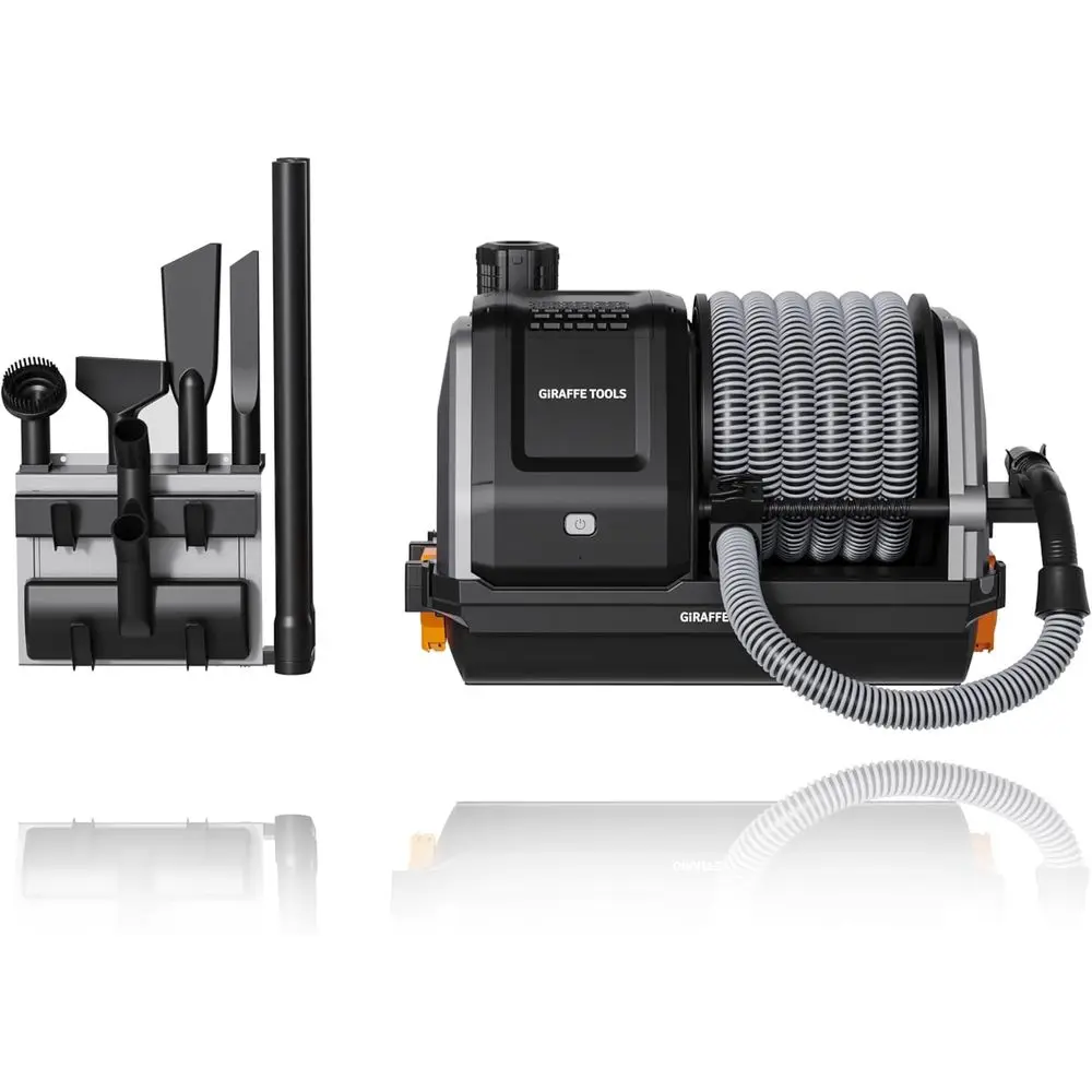 Dry Vacuum Cleaner with 6 Nozzles, 30ft Hose, Wall-Mounted for Home or Car Cleaning, Grey (No Remote)
Dry Vacuum Cleaner with 6 Nozzles, 30ft Hose, Wall-Mounted for Home or Car Cleaning, Grey (No Remote)