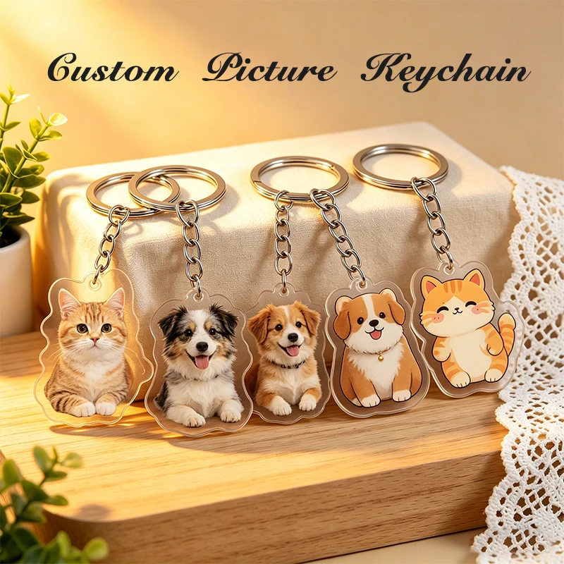 Wholesale Acrylic Keychain Creative Custom Cartoon Dog Cat Photo Personalized Print Pet Anime All Kind Picture Keyring Bag Charm
Wholesale Acrylic Keychain Creative Custom Cartoon Dog Cat Photo Personalized Print Pet Anime All Kind Picture Keyring Bag Charm