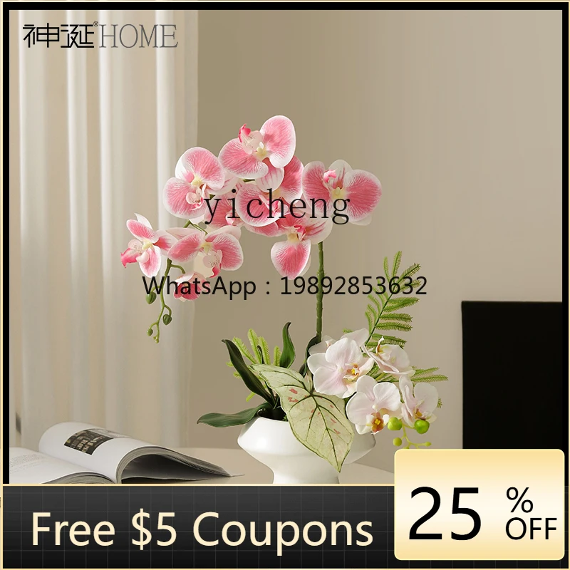 AA Phalaenopsis fake flower simulation decoration high-end sense realistic ceramic decorative bouquet ornament fairy garden
AA Phalaenopsis fake flower simulation decoration high-end sense realistic ceramic decorative bouquet ornament fairy garden