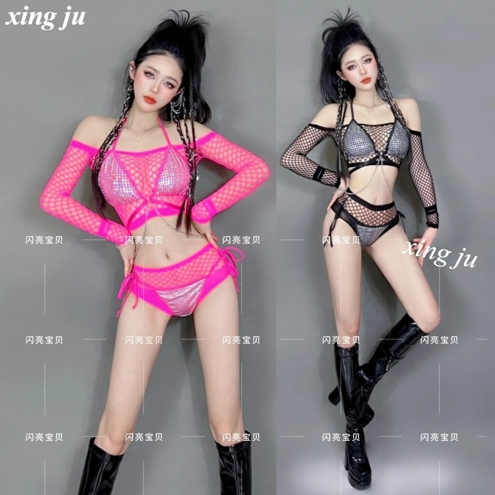 Xing Ju Group Stage Outfit Pole Dancing Hollow-Out Sequins Sling Tops Sexy Lace-up Shorts Women Nightclub DJ Performance Costume
Xing Ju Group Stage Outfit Pole Dancing Hollow-Out Sequins Sling Tops Sexy Lace-up Shorts Women Nightclub DJ Performance Costume