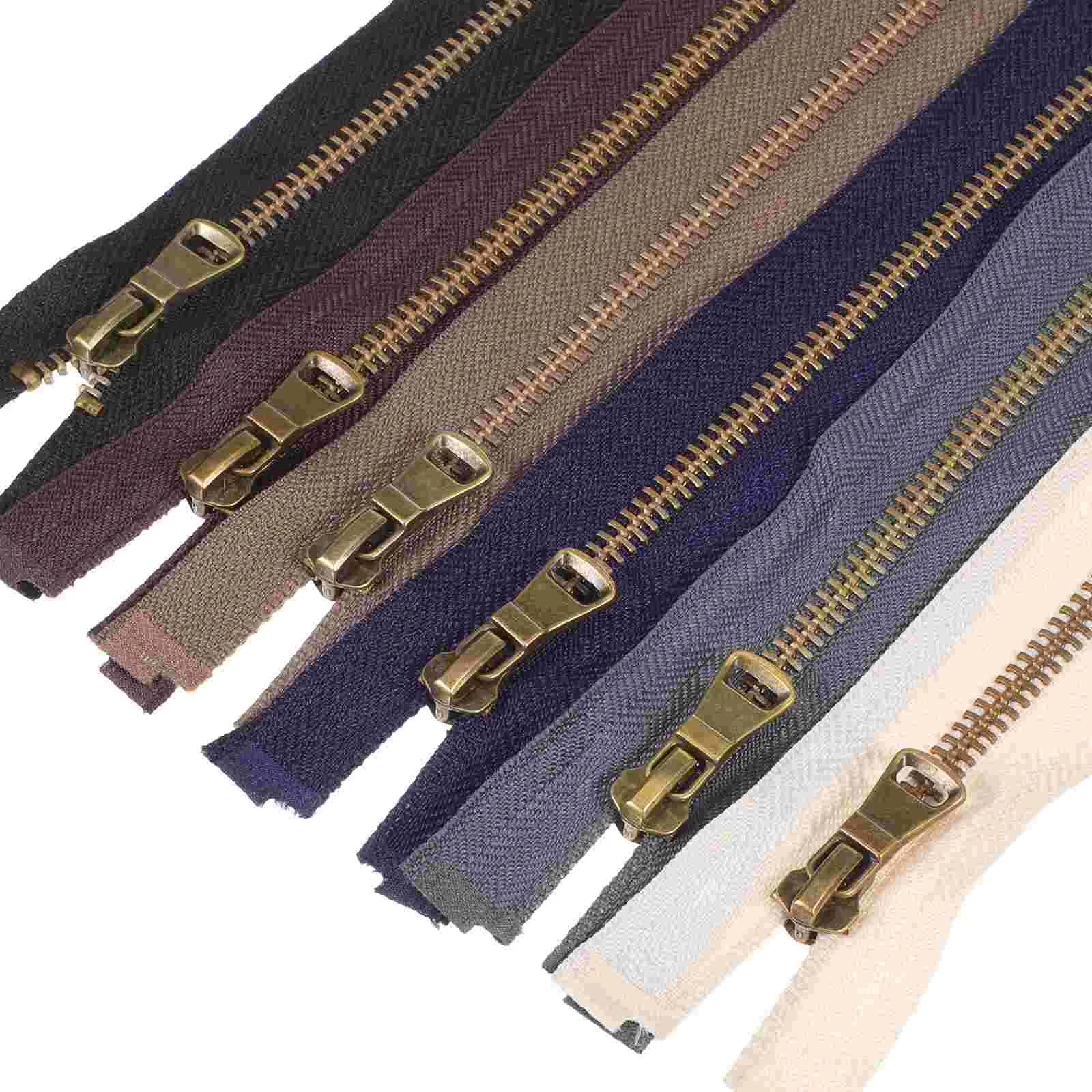 6 Pcs Zipzz Jacket Zipper Purse Metal Heavy Duty Repair Kit Seamless Close End Zippers for Sewing
6 Pcs Zipzz Jacket Zipper Purse Metal Heavy Duty Repair Kit Seamless Close End Zippers for Sewing