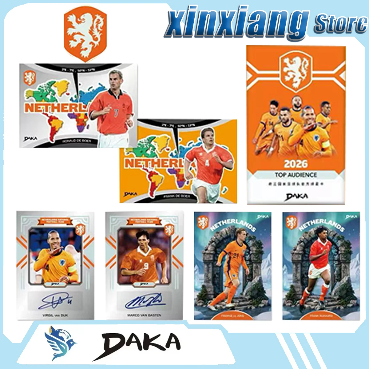 NEW Genuine DAKA 2026 Top Audience Netherland National TeamCollectible Trading Cards Soccer Star Autograph Cards Gifts For Fans
NEW Genuine DAKA 2026 Top Audience Netherland National TeamCollectible Trading Cards Soccer Star Autograph Cards Gifts For Fans