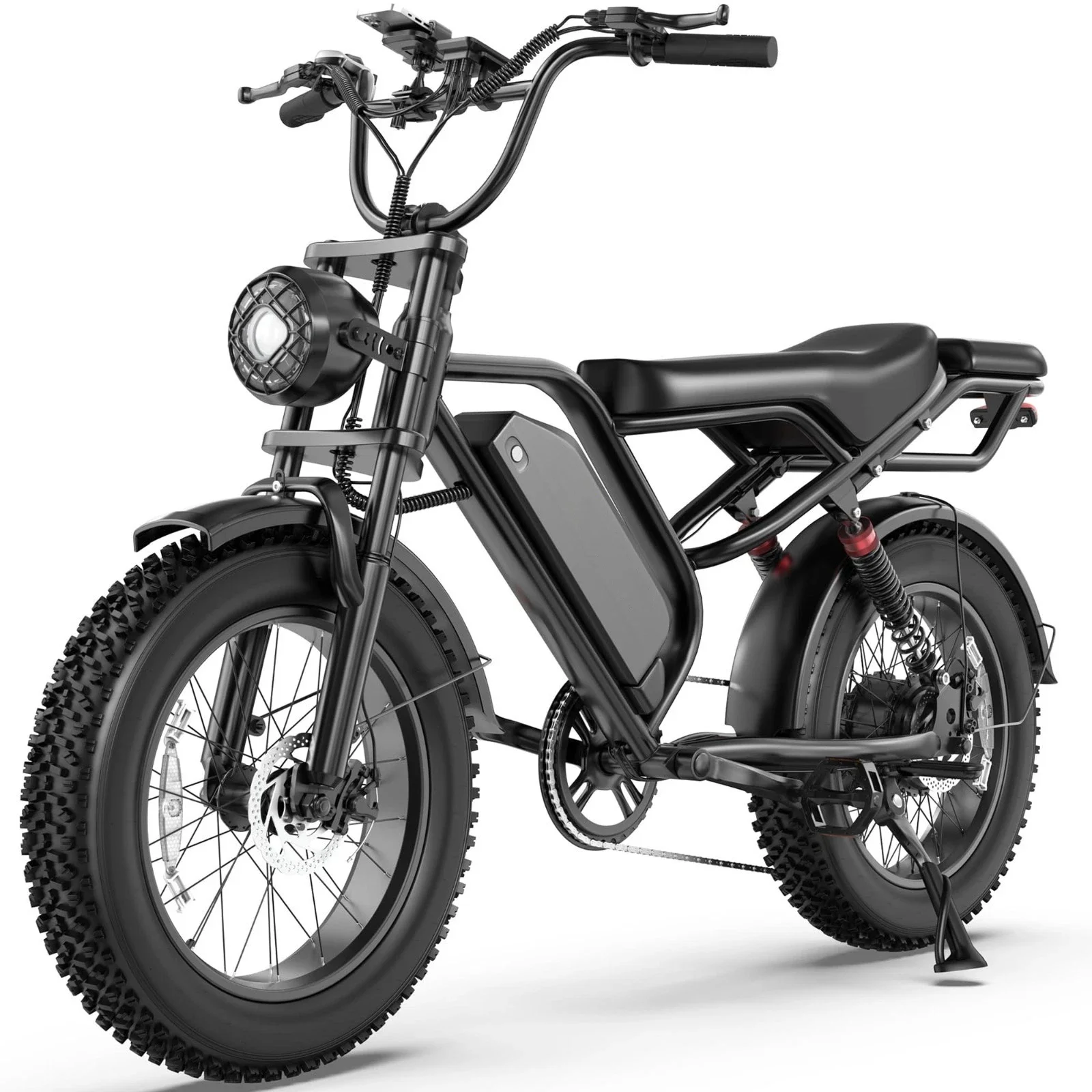 48V 18Ah Off-road Electric Bike for Adults Electric Dirt Bike 20" Fat Tire 70 Miles Max Range 1500W Peak Motor up to 31MPH Speed off-road E-BIKE
48V 18Ah Off-road Electric Bike for Adults Electric Dirt Bike 20" Fat Tire 70 Miles Max Range 1500W Peak Motor up to 31MPH Speed off-road E-BIKE