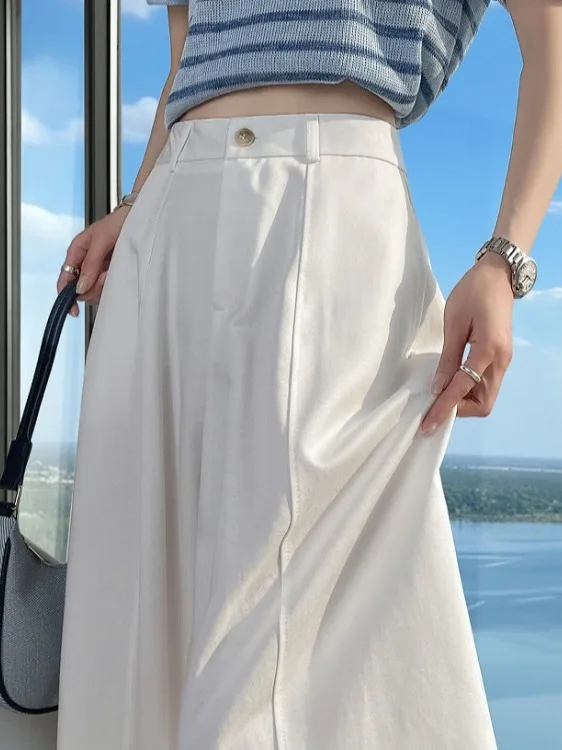 Женские повседневные брюки с высокой талией, прямые, свободные, драпирующиеся, с эффектом похудения, широкие штанины, длинные, белые, весна 2026
Женские повседневные брюки с высокой талией, прямые, свободные, драпирующиеся, с эффектом похудения, широкие штанины, длинные, белые, весна 2026