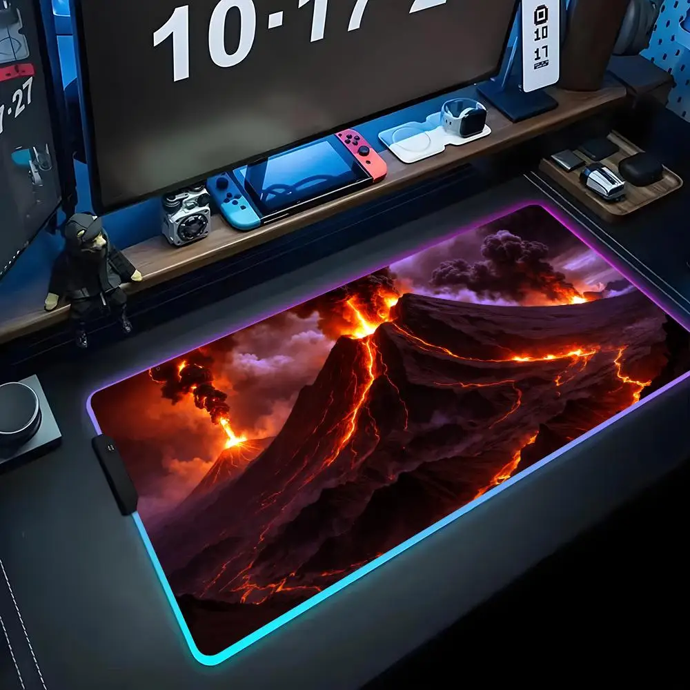 volcano wallpaper Mouse Pad RGB Gaming Mousepad Big LED Pad PC Desk Mat Luminous Mouse Pad Large Keyboard Mats Table Rug With
volcano wallpaper Mouse Pad RGB Gaming Mousepad Big LED Pad PC Desk Mat Luminous Mouse Pad Large Keyboard Mats Table Rug With