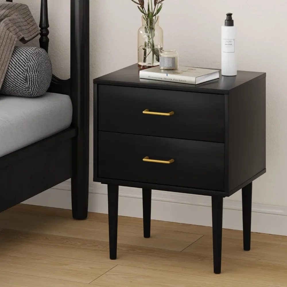 Nightstand with 2 Drawers, Modern Night Stand , Wooden Night Stands for Bedroom, Bed Side Table, , Gold Handle 26 Inch Tall,
Nightstand with 2 Drawers, Modern Night Stand , Wooden Night Stands for Bedroom, Bed Side Table, , Gold Handle 26 Inch Tall,