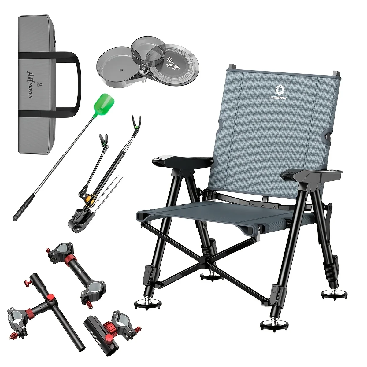 Portable Fishing Chair Combo Set, Outdoor Foldable Multi-Functional Fishing Stool, Wild Fishing Gear, Tools
Portable Fishing Chair Combo Set, Outdoor Foldable Multi-Functional Fishing Stool, Wild Fishing Gear, Tools