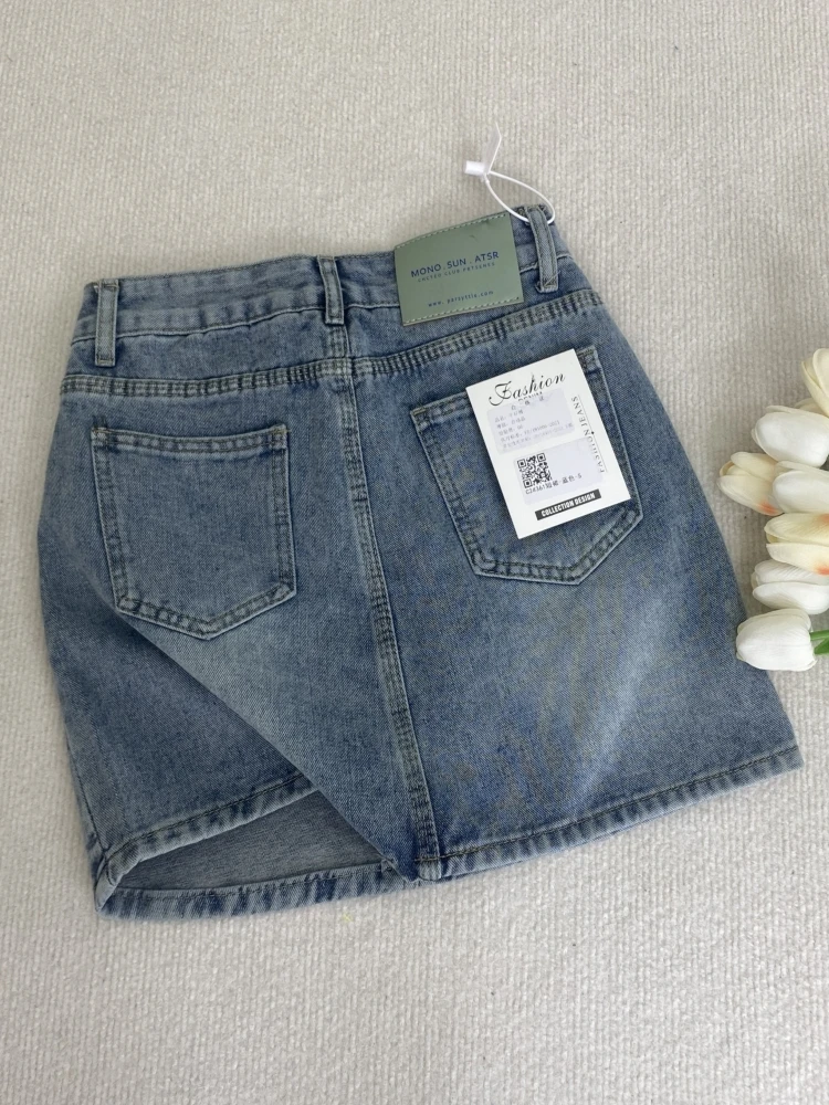 Fashionable Retro High Waist Denim Skirt A-Line Slimming Wrap Summer New Arrival Versatile Korean Style Commute Pocket D...
Fashionable Retro High Waist Denim Skirt A-Line Slimming Wrap Summer New Arrival Versatile Korean Style Commute Pocket D...