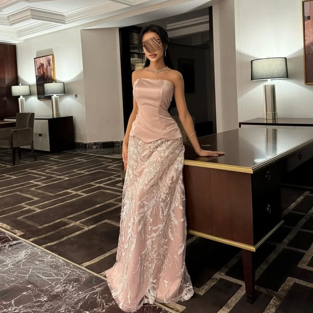 Customized Sexy Charmeuse Pleat Sequined Straight Strapless Long Dresses Bespoke Occasion Party High Quality
Customized Sexy Charmeuse Pleat Sequined Straight Strapless Long Dresses Bespoke Occasion Party High Quality