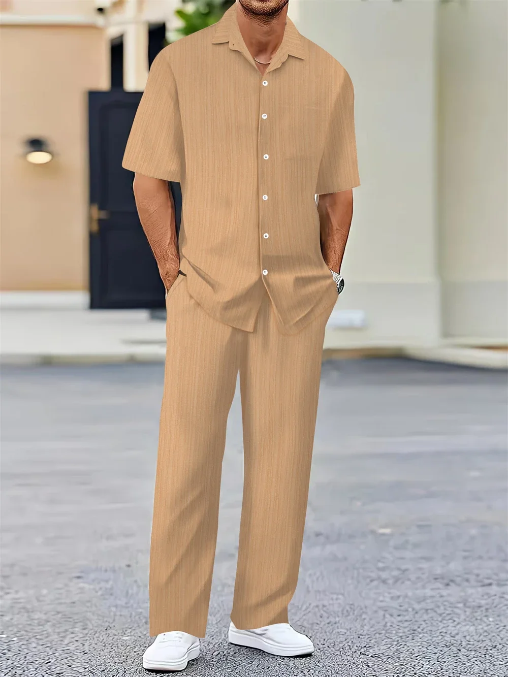 (Shirt+Pants) Summer New Arrival Men Fashion Classic Shirt Men Business Casual Shirts Men A Set of Clothes
(Shirt+Pants) Summer New Arrival Men Fashion Classic Shirt Men Business Casual Shirts Men A Set of Clothes