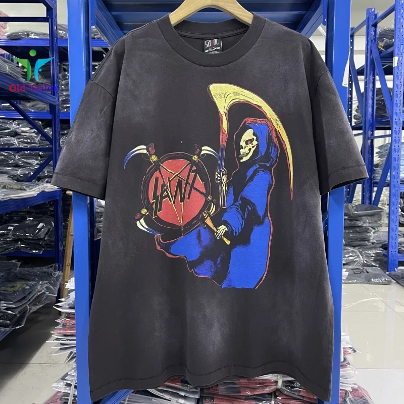 Latest Black Saint Dark Devil Washed T-shirt Vintage Round Neck Summer Cotton Mens Womens 25ss Short Sleeve Tee
Latest Black Saint Dark Devil Washed T-shirt Vintage Round Neck Summer Cotton Mens Womens 25ss Short Sleeve Tee
