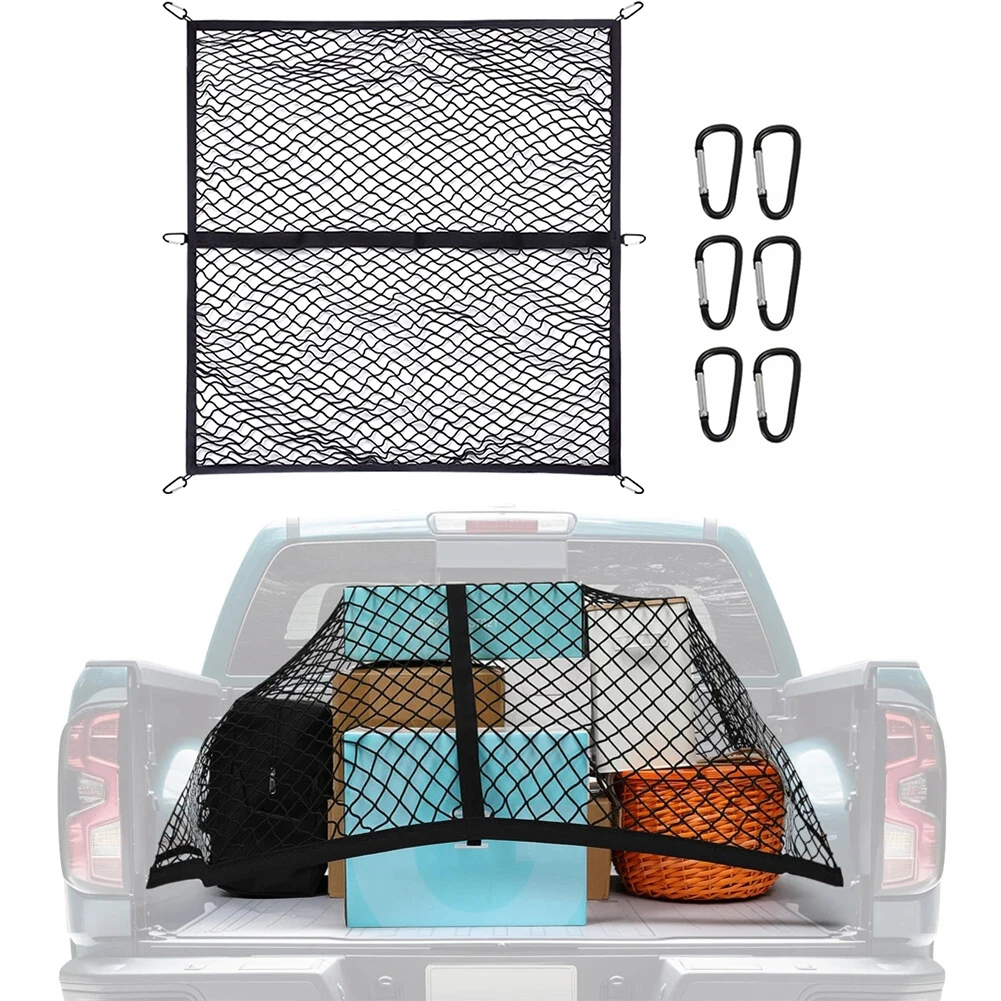 120x120cm Truck Bed Cargo Storage Organiser Trailer Net For Trucks, Car,SUV, ATV/UTV, Boats Luggage Storage Net
120x120cm Truck Bed Cargo Storage Organiser Trailer Net For Trucks, Car,SUV, ATV/UTV, Boats Luggage Storage Net