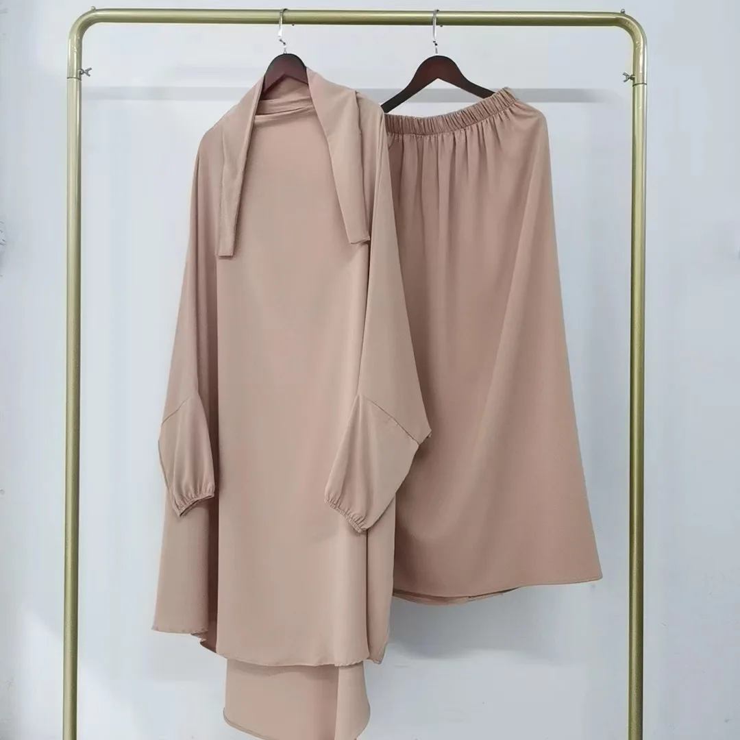 Eid Two Piece Hijab Muslim Sets Women 2pcs Abaya Kimono Khimar Skirts Pants Suits Kaftan Solid Ramadan 2 Piece Islam Clothing
Eid Two Piece Hijab Muslim Sets Women 2pcs Abaya Kimono Khimar Skirts Pants Suits Kaftan Solid Ramadan 2 Piece Islam Clothing