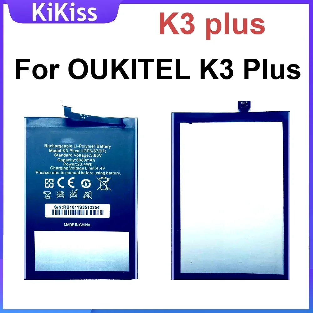 Сменный аккумулятор K3 Plus 6080 мАч для мобильного телефона OUKITEL K3 Plus, портативные аккумуляторы, гарантия + трек-код
Сменный аккумулятор K3 Plus 6080 мАч для мобильного телефона OUKITEL K3 Plus, портативные аккумуляторы, гарантия + трек-код