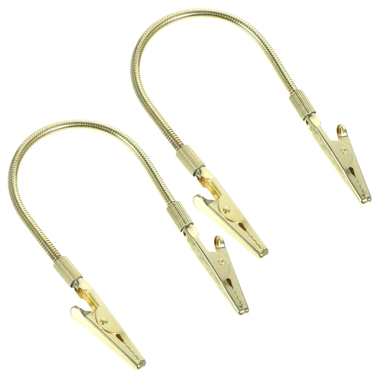 2pcs Golden Alligator Clamps Double Ends Wire Holders Metal Clips for Photo DIY Memo Craft Tool Sturdy
2pcs Golden Alligator Clamps Double Ends Wire Holders Metal Clips for Photo DIY Memo Craft Tool Sturdy