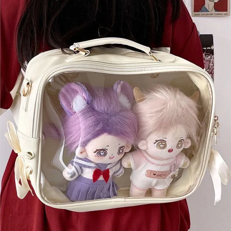 Transparent Ita Bag Ladies Fits 20cm Doll Multifunctional Backpack Female Square Large Capacity Student Crossbody Bags Y2K 2025
Transparent Ita Bag Ladies Fits 20cm Doll Multifunctional Backpack Female Square Large Capacity Student Crossbody Bags Y2K 2025