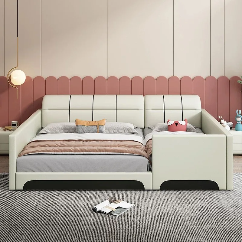 #Parent-child Bed a Removable Withhigh Quality Leather or Fabric Kids Bed Oversized Widerstorage Beds
#Parent-child Bed a Removable Withhigh Quality Leather or Fabric Kids Bed Oversized Widerstorage Beds