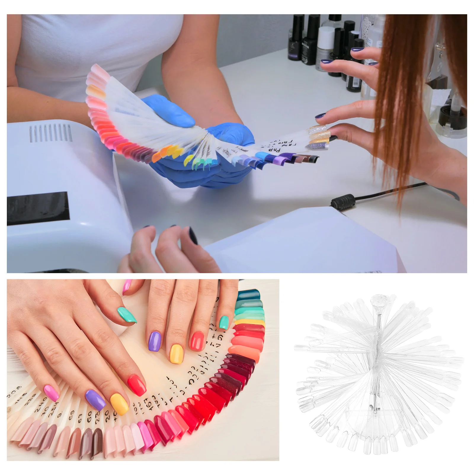 120Pcs Nail Stick Spiral Display Shelf Clear Excellent for Nail Art Practice Training Uv Gel Polish Color Chart
120Pcs Nail Stick Spiral Display Shelf Clear Excellent for Nail Art Practice Training Uv Gel Polish Color Chart