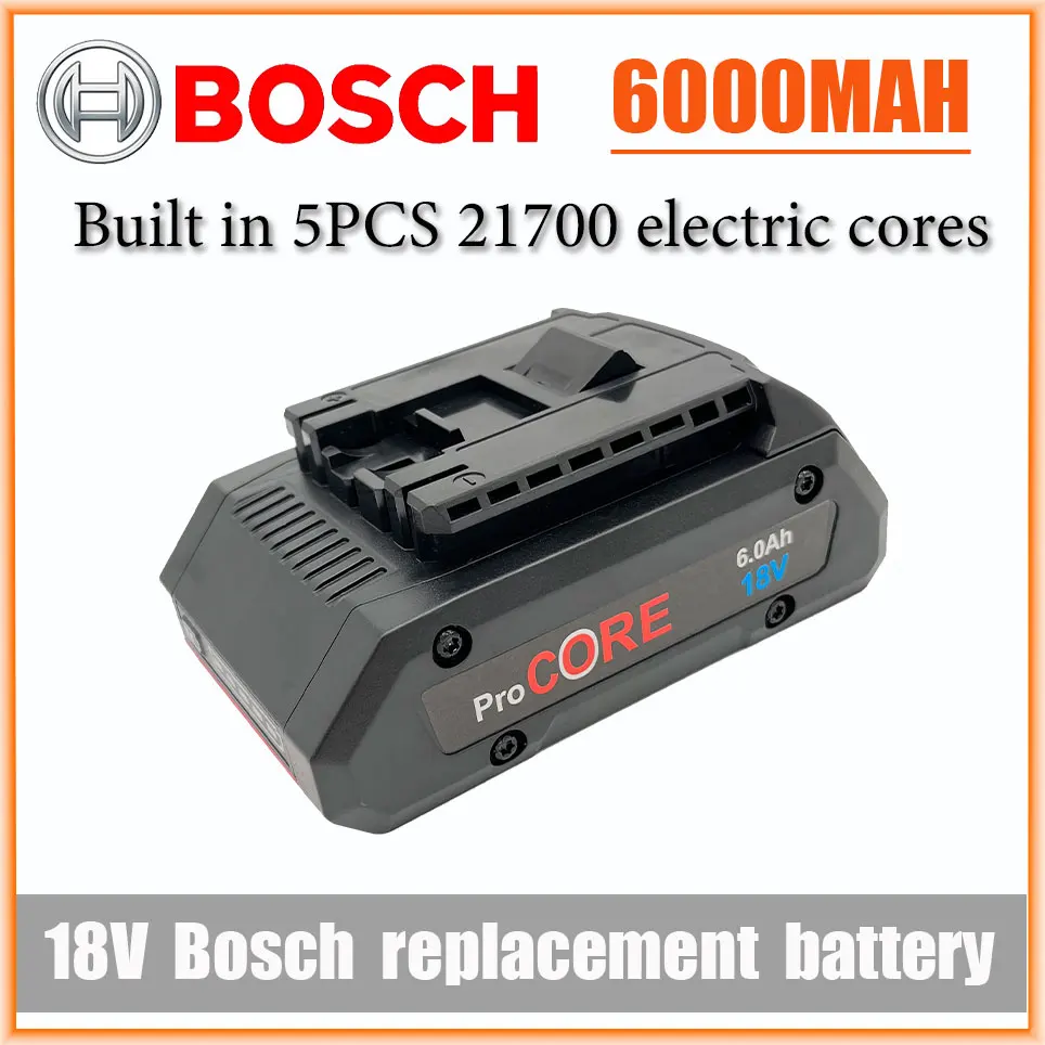 Bosch 21700 Professional System Cordless Tools BAT609 BAT618 GBA18V80 Cell Replacement 18V 6.0AH Battery
Bosch 21700 Professional System Cordless Tools BAT609 BAT618 GBA18V80 Cell Replacement 18V 6.0AH Battery