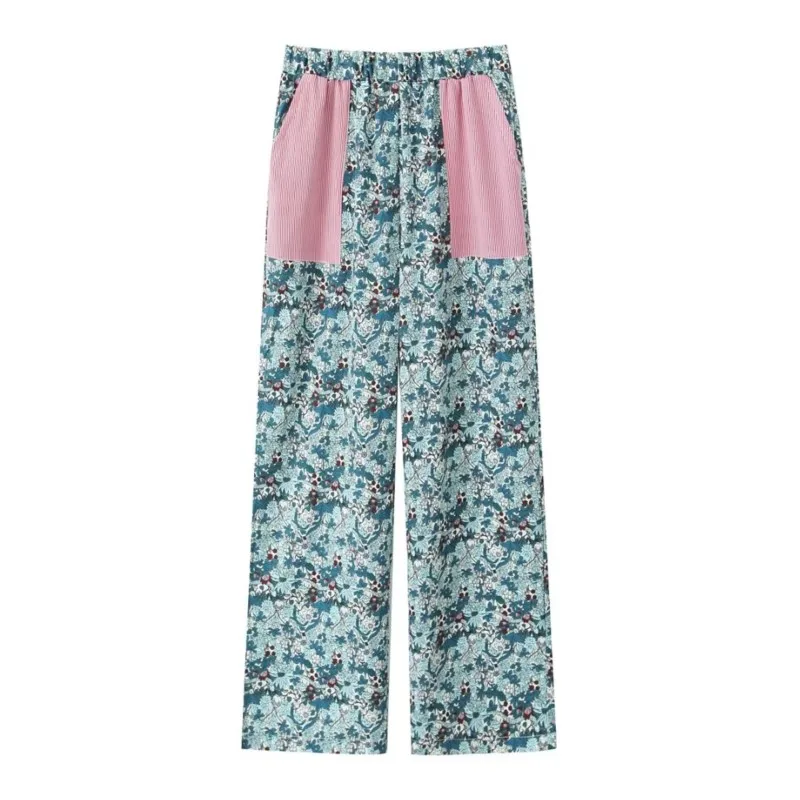 high waisted Contrasting colors slim printed loose pant Elastic Waist Casual Exquisite elegant style Ankle-Length Pant
high waisted Contrasting colors slim printed loose pant Elastic Waist Casual Exquisite elegant style Ankle-Length Pant