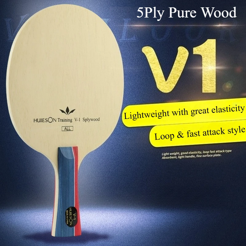 5Ply All Wood Training Ping Pong Paddle HUIESON Table Tennis Rackets Blade Shakehand&Penhold for Beginners Training Competition
5Ply All Wood Training Ping Pong Paddle HUIESON Table Tennis Rackets Blade Shakehand&Penhold for Beginners Training Competition