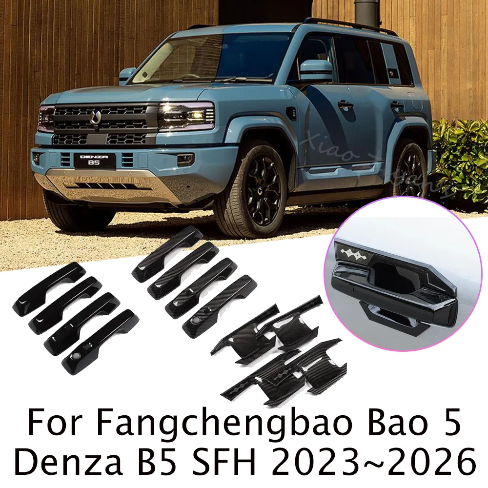 For Fangchengbao Bao 5 Denza B5 SFH 2023~2026 2024 2025 Car Exterior Door Handle Cover Door Bowl Stickers Decorative Accessories
For Fangchengbao Bao 5 Denza B5 SFH 2023~2026 2024 2025 Car Exterior Door Handle Cover Door Bowl Stickers Decorative Accessories
