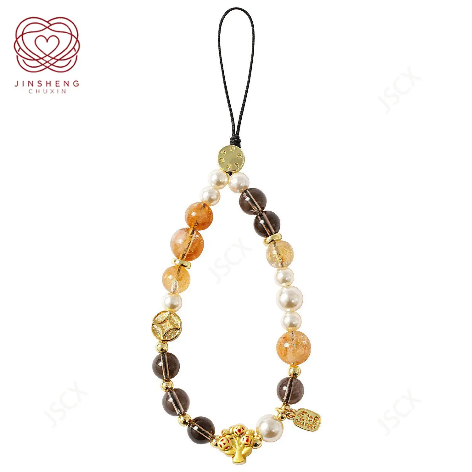 Lucky natural crystal chain original mini short URL high-end national style bead chain anti-lost lanyard gift
Lucky natural crystal chain original mini short URL high-end national style bead chain anti-lost lanyard gift