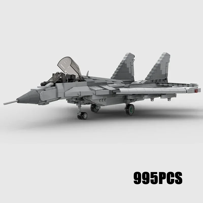 Moc строительные кирпичи, модель военного самолета MiG-29A, технология истребителя, модульные блоки, подарки, игрушки для детей, наборы «сделай сам», сборка
Moc строительные кирпичи, модель военного самолета MiG-29A, технология истребителя, модульные блоки, подарки, игрушки для детей, наборы «сделай сам», сборка
