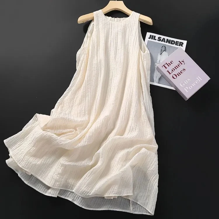 plus Size Slimming A-Line Sleeveless Dress Women Summer 300 Pounds Loose Midi Strapless Tulle Skirt Korean Style Casual Dress
plus Size Slimming A-Line Sleeveless Dress Women Summer 300 Pounds Loose Midi Strapless Tulle Skirt Korean Style Casual Dress