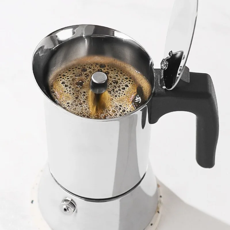 【4/6 чашек】304 Нержавеющая сталь Мока-горшок Нержавеющая кофеварка Мока для кухни Мокко Эспрессо Латте Плита Фильтр
【4/6 чашек】304 Нержавеющая сталь Мока-горшок Нержавеющая кофеварка Мока для кухни Мокко Эспрессо Латте Плита Фильтр