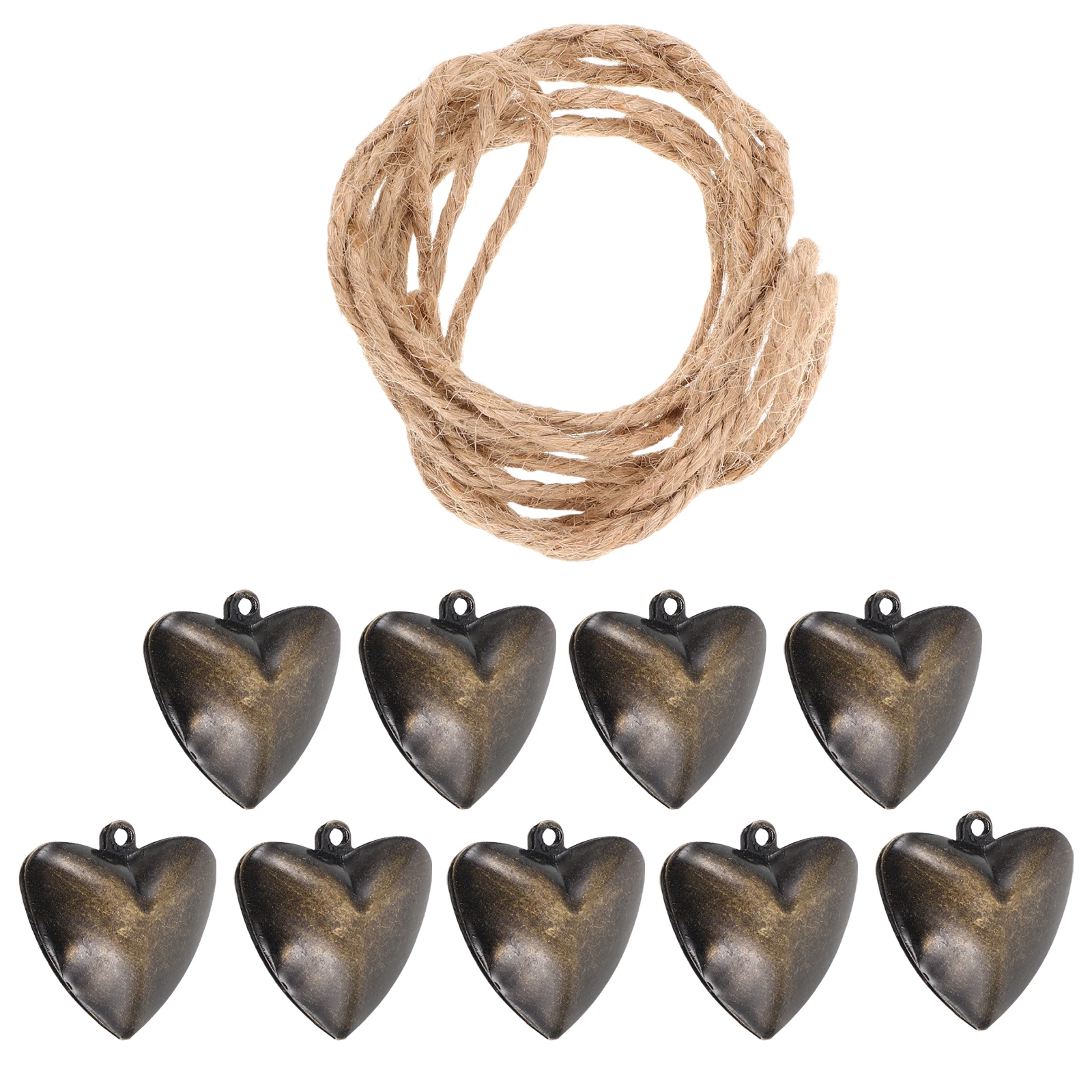 1 set Retro Heart Shaped Metal Bells Vintage Wind Chime Pendant Handmade Mini Decor Indoor Hanging Balcony Cafe Festive Party
1 set Retro Heart Shaped Metal Bells Vintage Wind Chime Pendant Handmade Mini Decor Indoor Hanging Balcony Cafe Festive Party