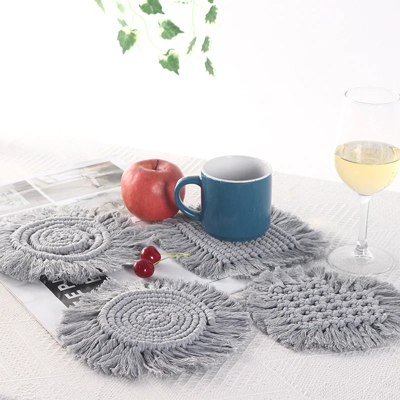 Bohemian Tassel Coaster Set - Thick Cotton Woven & Heat Resistant Drink Mats for Table Decor, in Round, Heart, Square & Openwork
Bohemian Tassel Coaster Set - Thick Cotton Woven & Heat Resistant Drink Mats for Table Decor, in Round, Heart, Square & Openwork