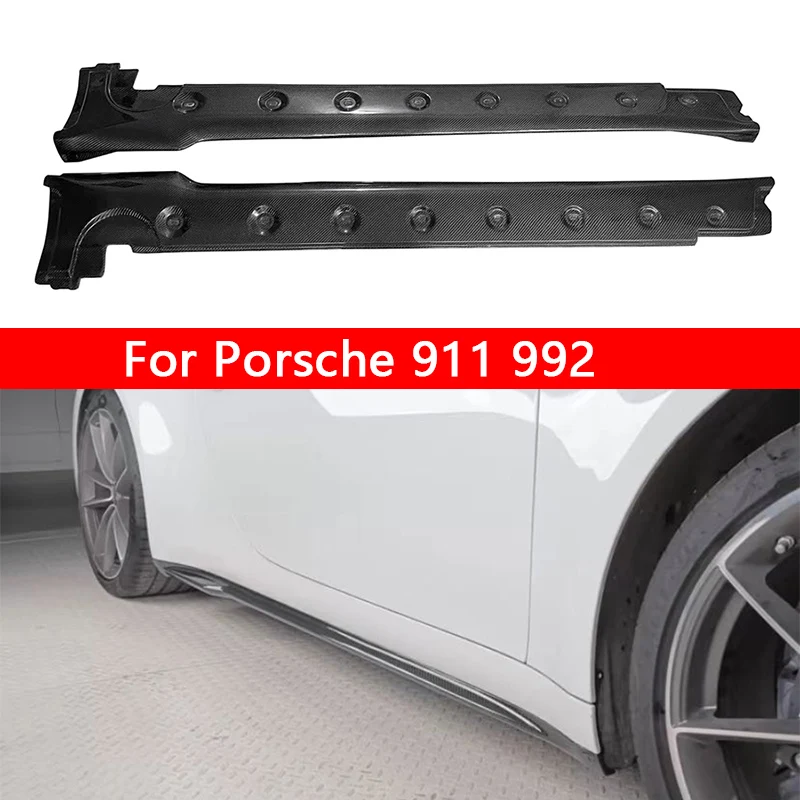 For Porsche 911 992 2022+ Carbon Fiber Side Skirts Side bumper Splitters Side skirt Cupwings Apron Side panel Upgrade body kit
For Porsche 911 992 2022+ Carbon Fiber Side Skirts Side bumper Splitters Side skirt Cupwings Apron Side panel Upgrade body kit