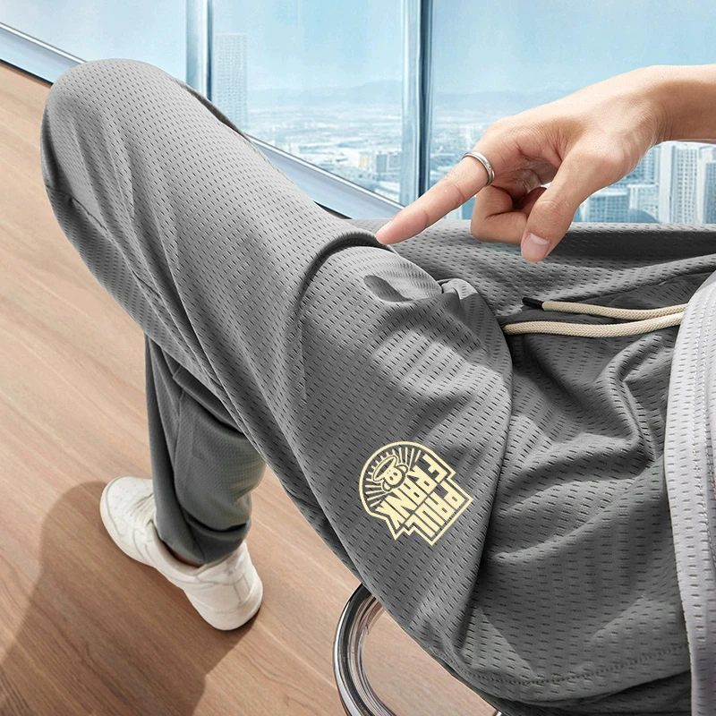 Grey Breathable Ice Silk Pants Men Summer Thin Loose Large Size Cuffed Cool Quick Dry Nine Points Trendy Straight Leg Casual ...
Grey Breathable Ice Silk Pants Men Summer Thin Loose Large Size Cuffed Cool Quick Dry Nine Points Trendy Straight Leg Casual ...