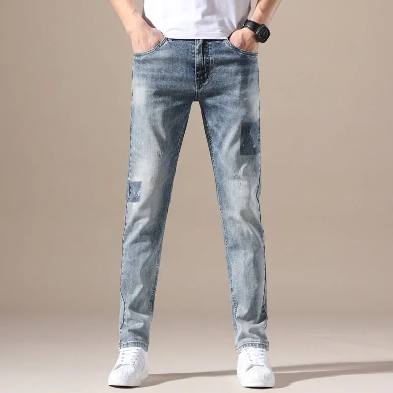 Classic Style Men Brand Autumn Jeans Cotton Business Casual Stretch Slim Denim Pants Trousers Male Hombre Clothes
Classic Style Men Brand Autumn Jeans Cotton Business Casual Stretch Slim Denim Pants Trousers Male Hombre Clothes