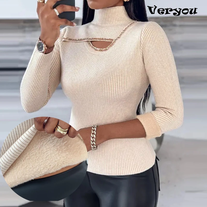 Autumn Winter Commuting Fashion Sweater Women Long Sleeve Slim Fit Fleece High Neck Solid Color Women Shirt Blouse Basic Tops
Autumn Winter Commuting Fashion Sweater Women Long Sleeve Slim Fit Fleece High Neck Solid Color Women Shirt Blouse Basic Tops