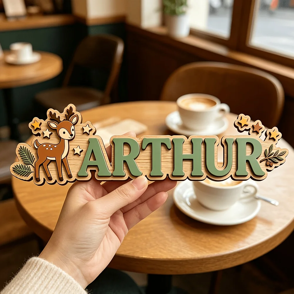 Custom Deer & Star Wooden Name Sign, Personalized Woodland Door Plaque, Cute Nursery Bedroom Decor, Lovely Hanging Gift
Custom Deer & Star Wooden Name Sign, Personalized Woodland Door Plaque, Cute Nursery Bedroom Decor, Lovely Hanging Gift