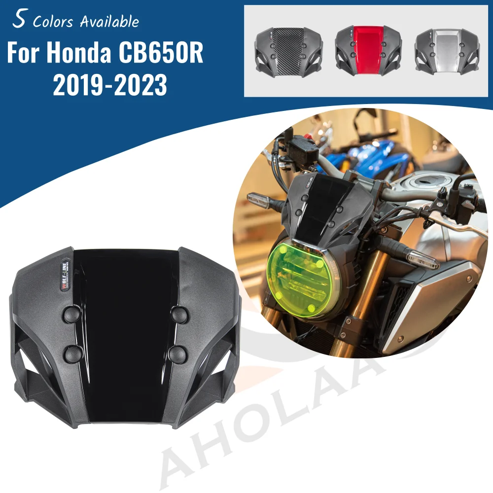 Motorcycle Windshield Windscreen Front Screen Wind Deflector Shield for Honda CB650R 2019-2023 CB 650R 650 R CB1000R Accessories
Motorcycle Windshield Windscreen Front Screen Wind Deflector Shield for Honda CB650R 2019-2023 CB 650R 650 R CB1000R Accessories