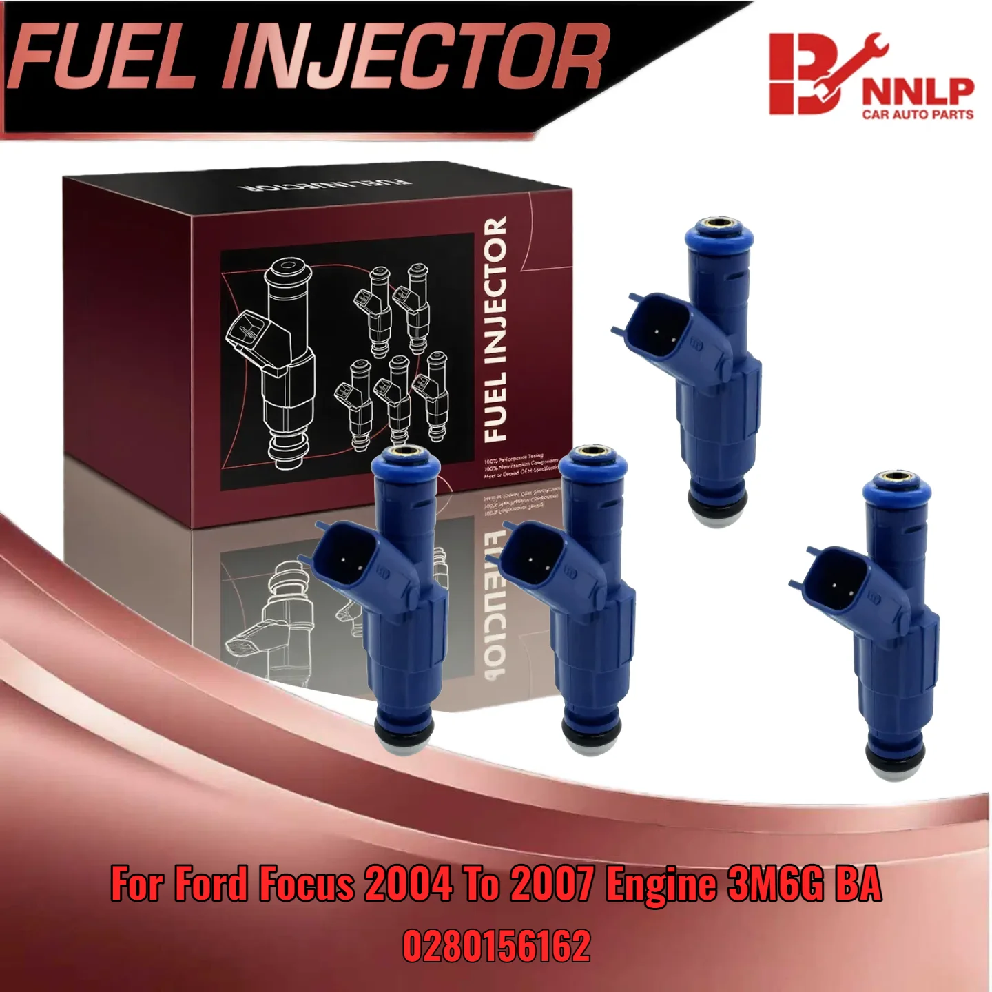 4Pcs Injectors Set For Ford Focus 2004 2005 2006 2007 0280156162 3M6G 
4Pcs Injectors Set For Ford Focus 2004 2005 2006 2007 0280156162 3M6G