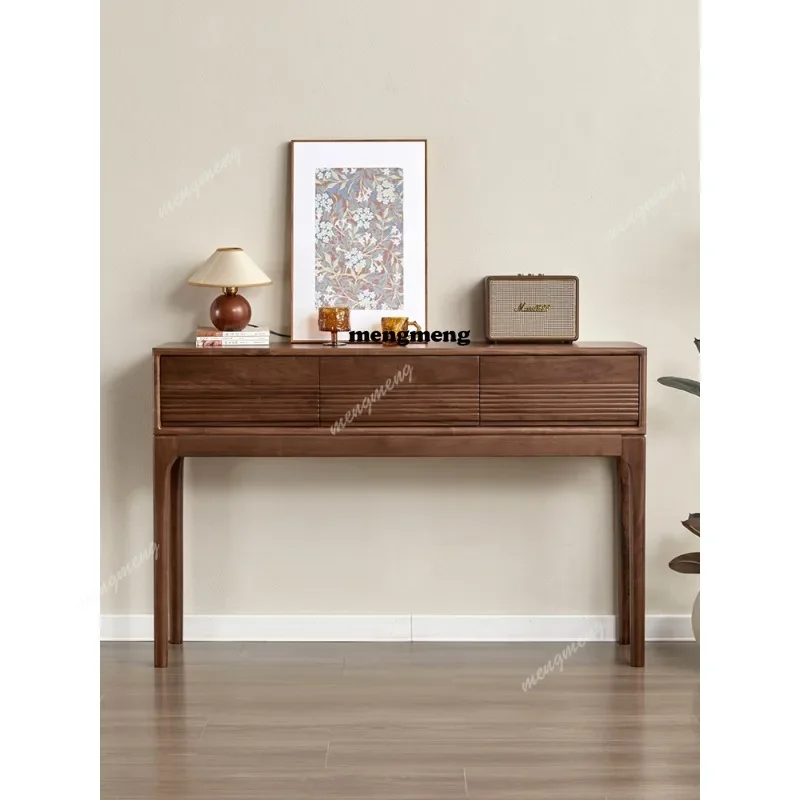 Z136North American black walnut entrance table, simple solid wood entrance cabinet against the wall, foyer entrance table, Nordi
Z136North American black walnut entrance table, simple solid wood entrance cabinet against the wall, foyer entrance table, Nordi