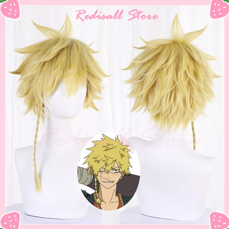 Jigokuraku Choubei Aza Cosplay Wig Golden Short Braided Hair Anime Bandit King Headwear
Jigokuraku Choubei Aza Cosplay Wig Golden Short Braided Hair Anime Bandit King Headwear